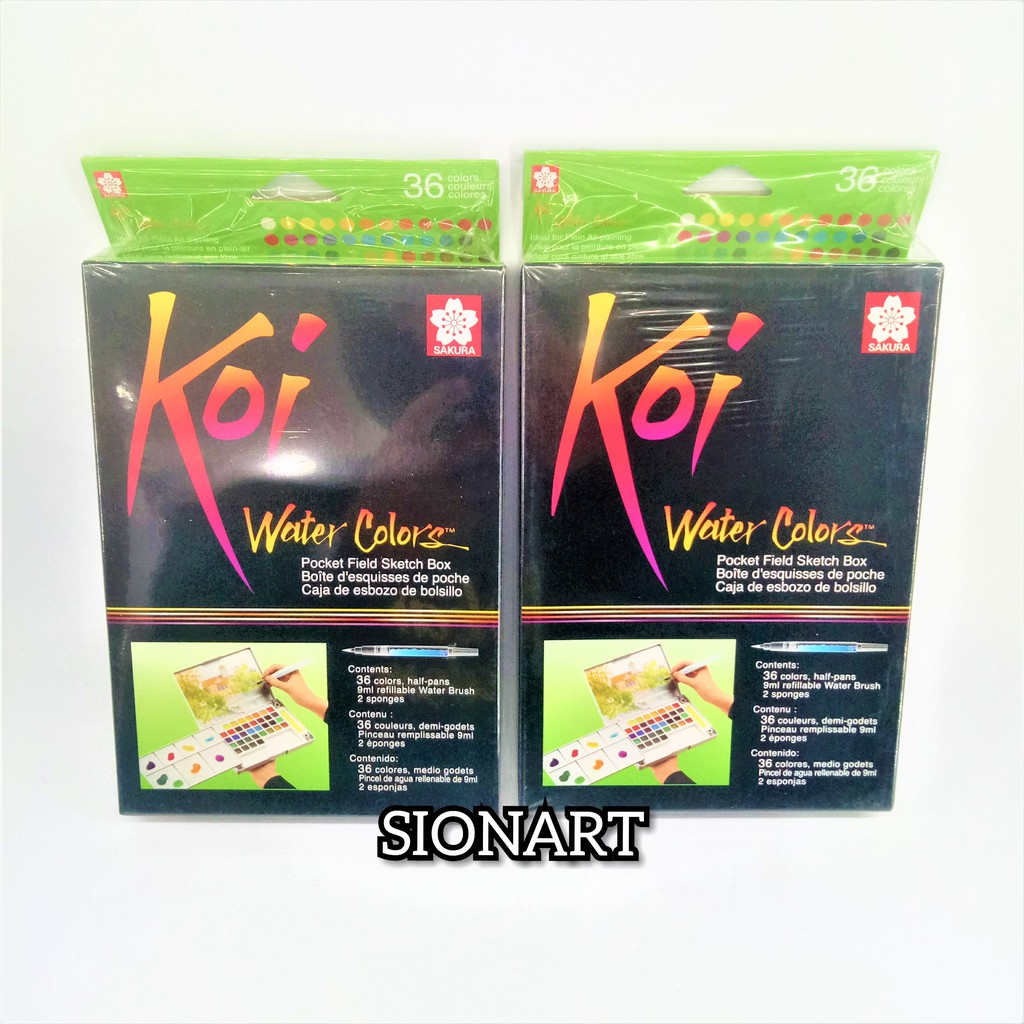 

SAKURA KOI WATER COLOURS - 36 COLOURS