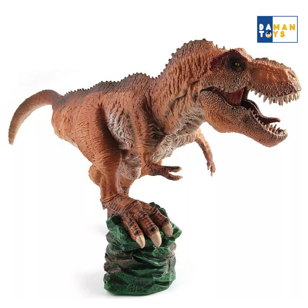 Dinosaurus Green T-rex Running / Figure Dinosaurus T rex  Tyranosaurus