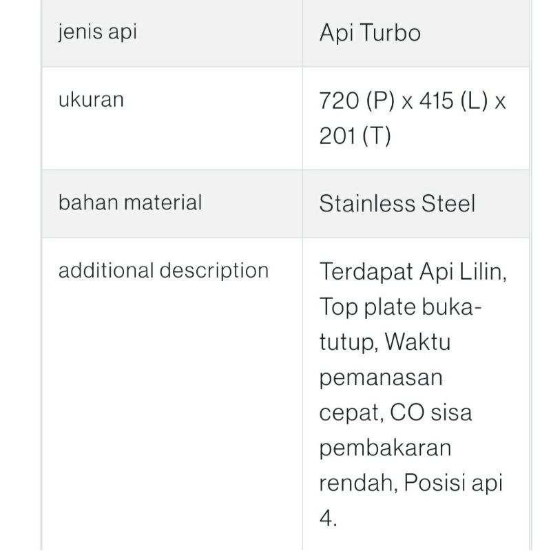 Kompor Rinnai RI 712 T Kompor Api Turbo Rinnai 712 Kompor Rinnai Grande Series Plat Buka Tutup