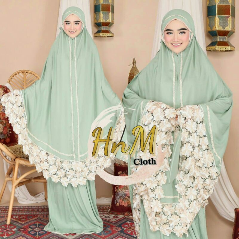 MUKENA WARDAH/MUKENA MURAH/MUKENA JUMBO BAHAN RAYON FIT XL FREE TAS/GROSIR TANAH ABANG/FREE ONGKIR
