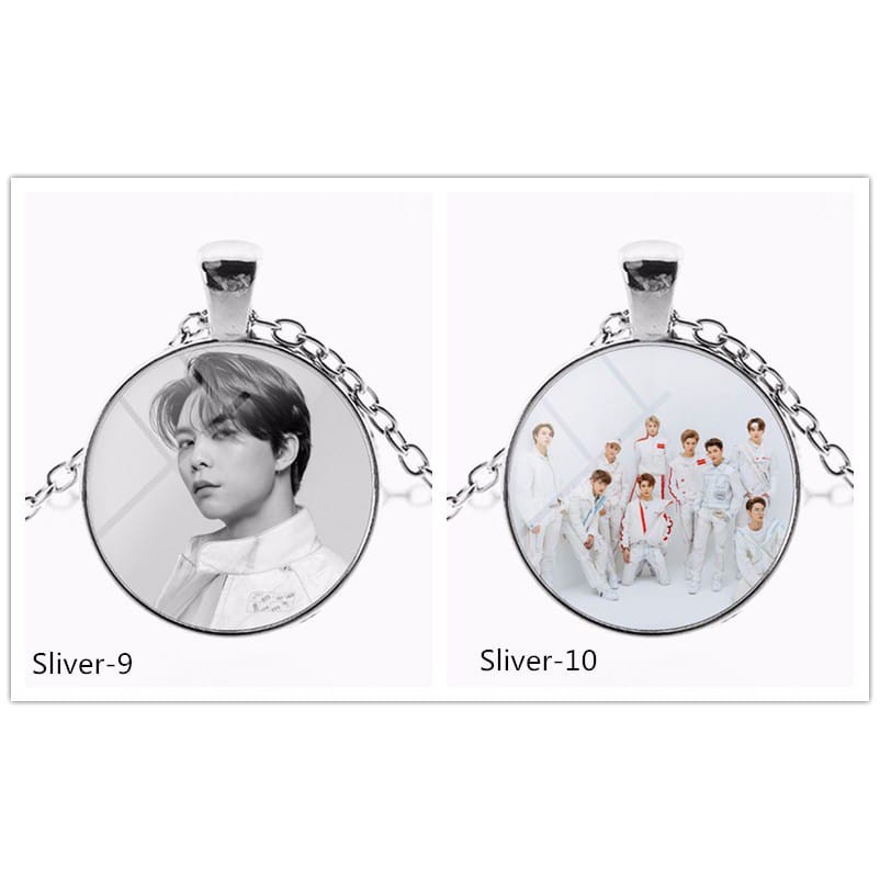 Kalung NCT 127 Kalung Foto NCT Taeyong Haechan Stainless Steel untuk Pria / Wanita