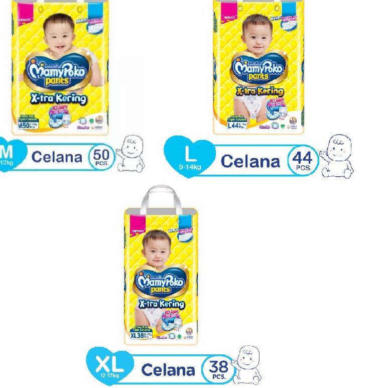 ♦ Jumbo Mamypoko pants standar M50/L44 popok mamypoko standar/pempes mamypoko/mamypoko extra kering