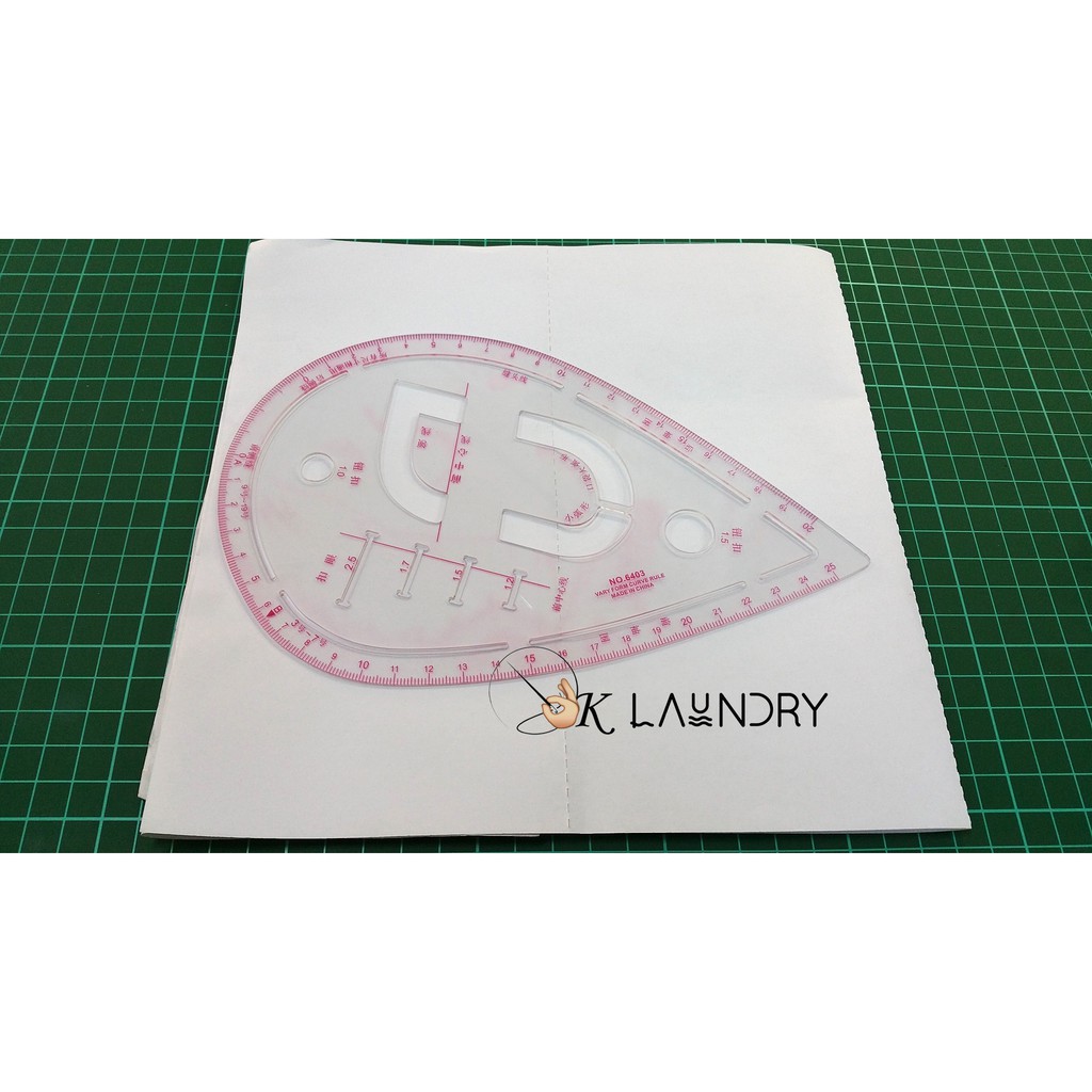 

Penggaris Jahit Menjahit - Penggaris Pola Baju Bulat 25 Cm