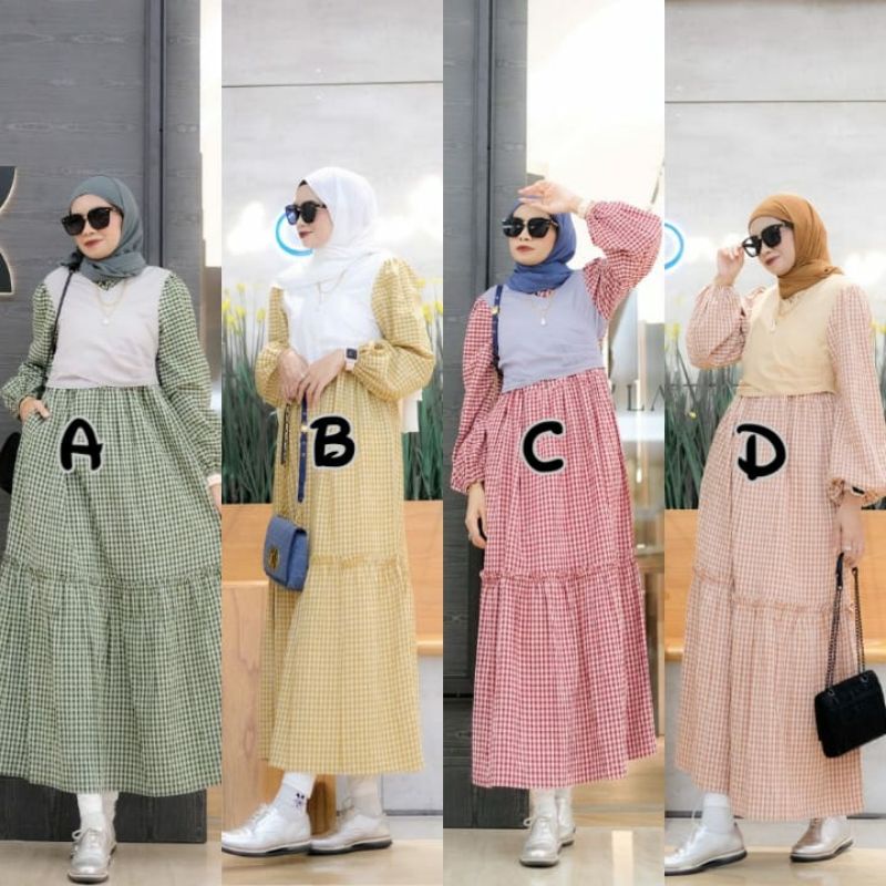 rayanza midi dress by dcl premium series dress gamis terbaru baju lucu ootd hijab