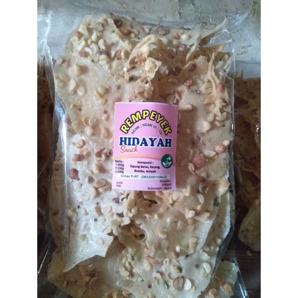 

Rempeyek Hidayah Kacang dan Kacang Hijau