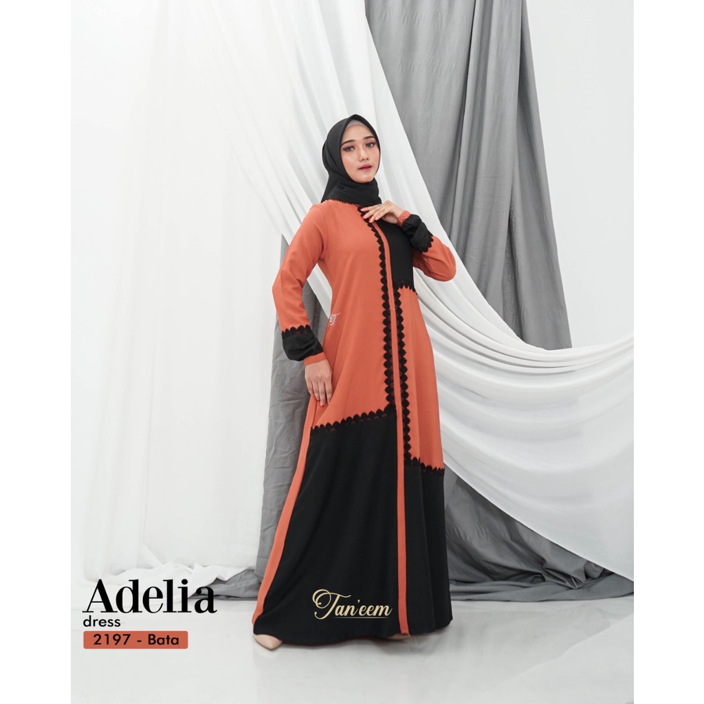Gamis Renda Casual Adelia Kode 2197 By Taneem Muslim Dress