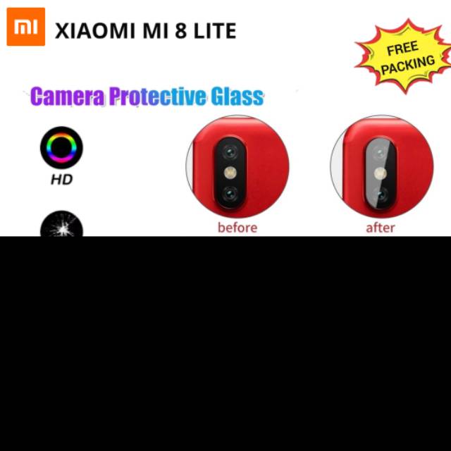 TG Anti Gores Kamera Belakang Mi 8 lite Tempered Glass Lens Camera Pelindung Kaca Kamera Premium