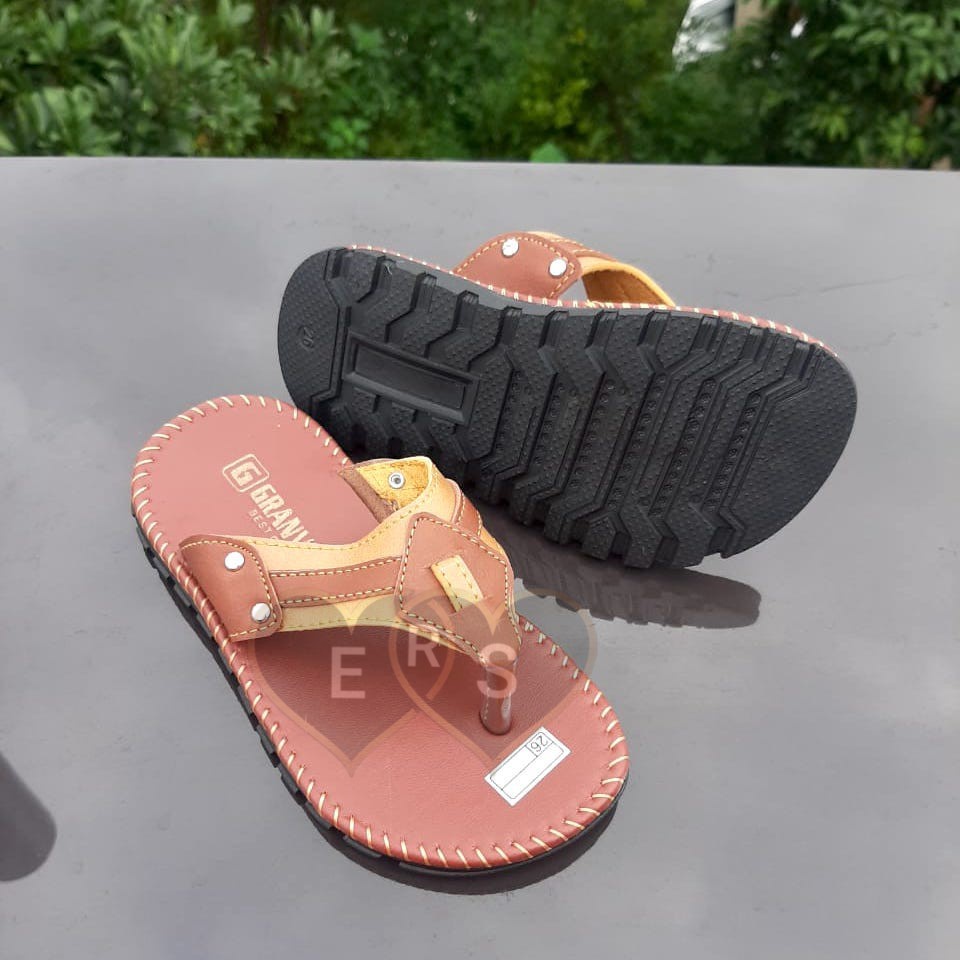 TOKOERS SDL02 Sepatu Sandal Anak Laki Laki kulit PU Umur 3 4 5 6 7 8 9 tahun