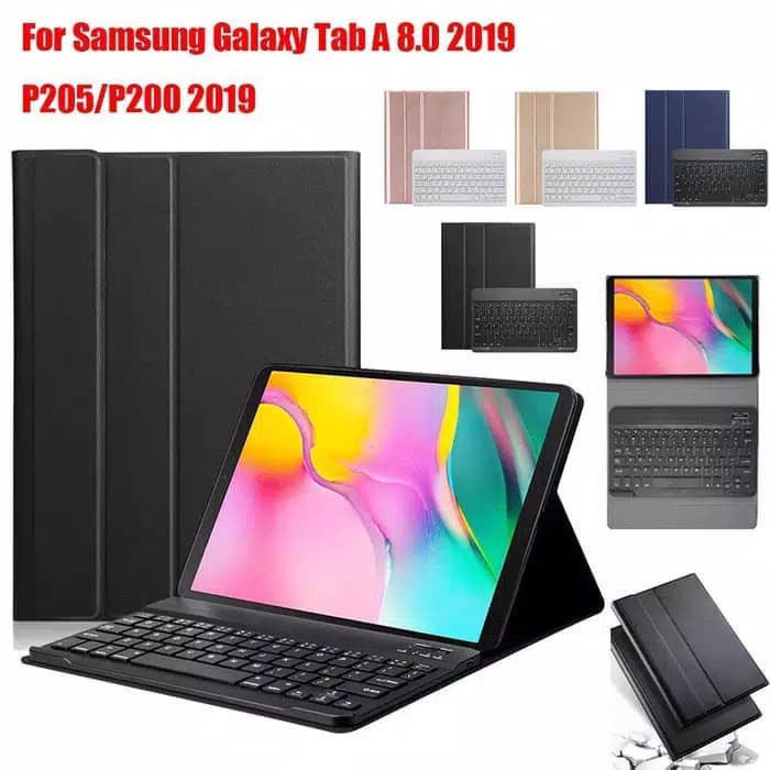Jual Keyboard Samsung galaxy Tab A 2019 8" s-pen Bluetooth Flip Case Cover Terlaris