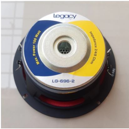 SPEAKER 6 INCH SUBWOOFER LEGACY LG-696 100 WATT DOUBLE COIL