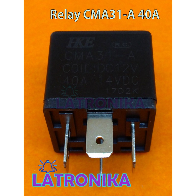 Relay Mobil HKE Asli CMA31-A DC12V Relay 12V 40A 12Volt 12 V Volt SPDT 4 kaki 4Pin
