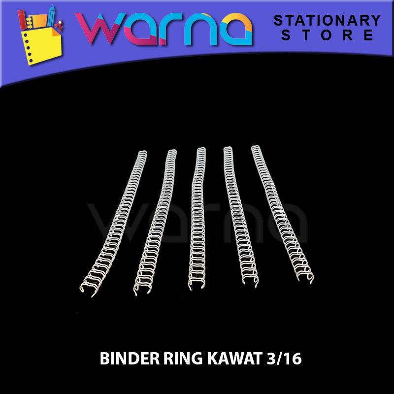 

Spiral Kawat / Ring kawat / Twin Ring F4 3/16" 38 Loops (20pcs)