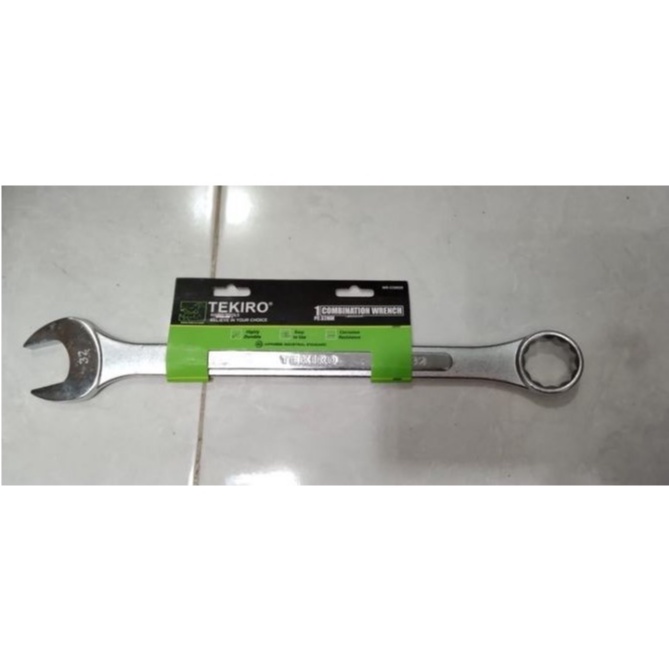 TEKIRO Kunci ring pas uk 32 mm Kunci kombinasi 32mm Combination wrench