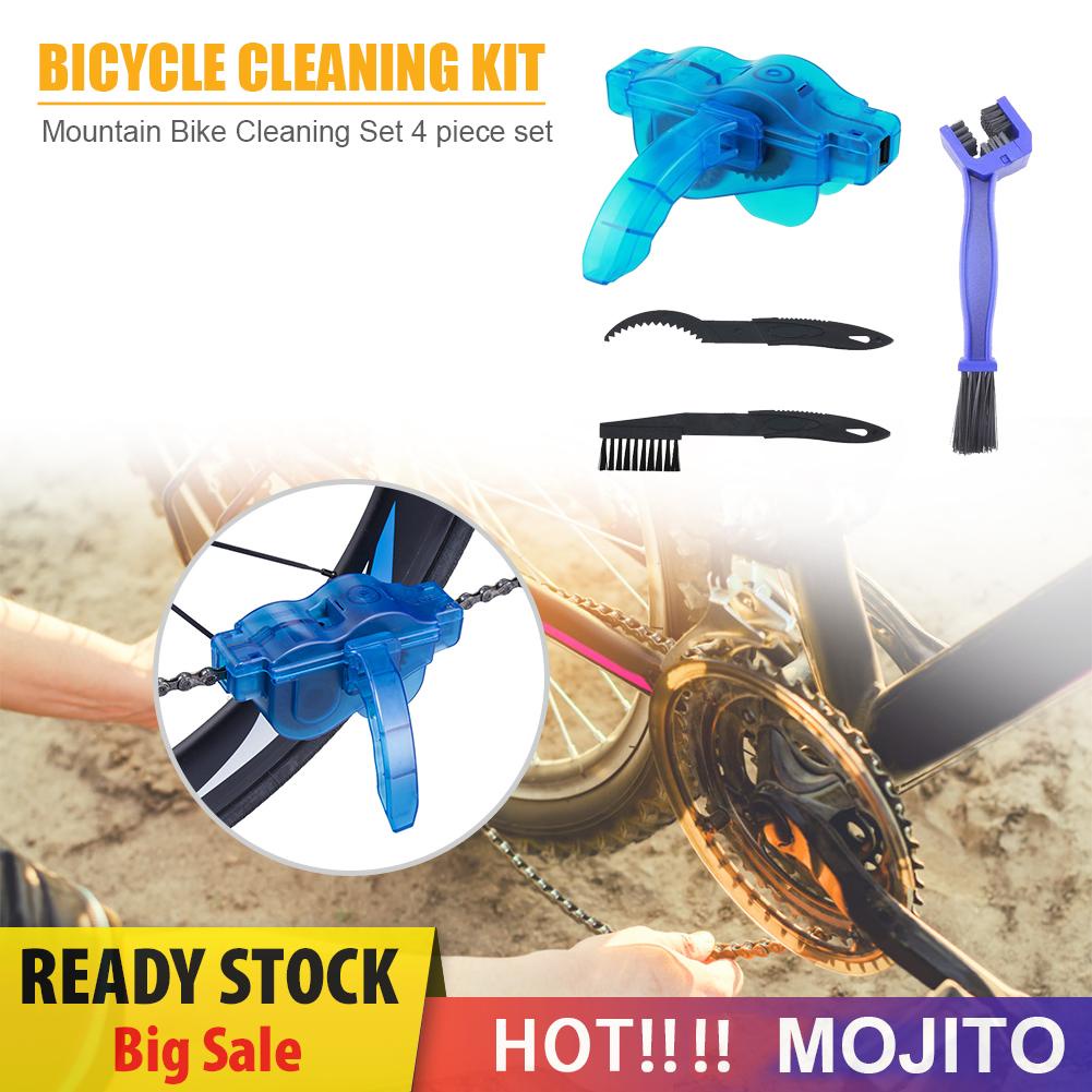 4pcs / Set Sikat Pembersih Rantai Sepeda Mtb