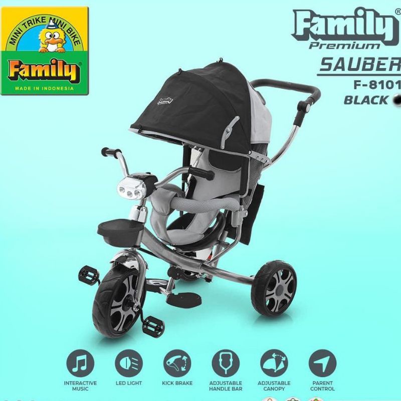 SEPEDA RODA TIGA FAMILY F-8101 SAUBER/SEPEDA ANAK