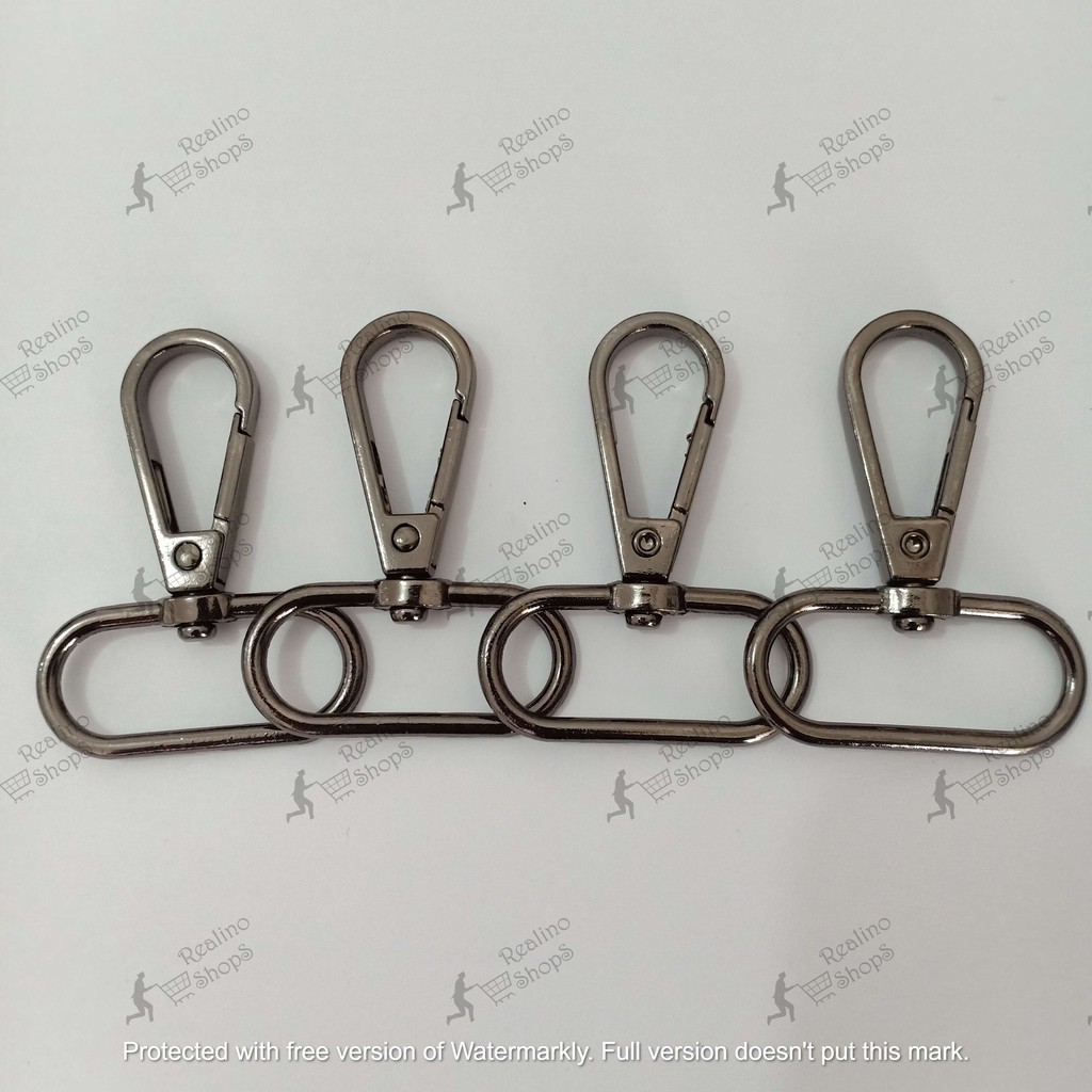 KAITAN/PENGAIT/CANTELAN TAS - 4CM BLACK NEKEL (KUALITAS B)