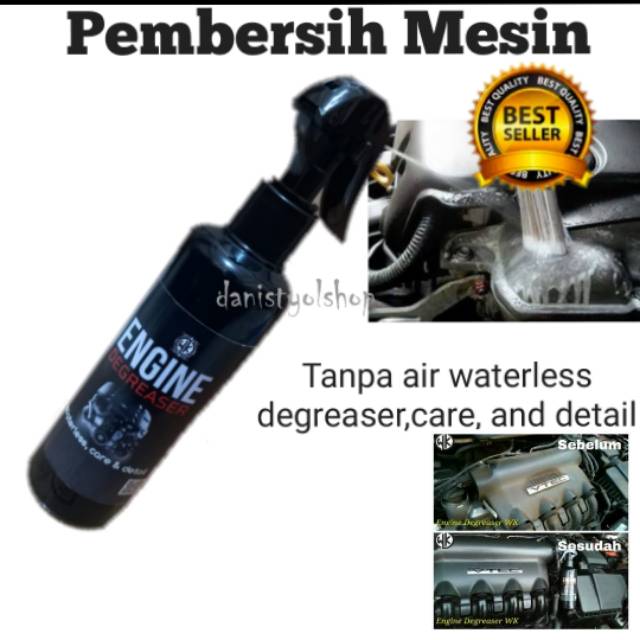 engine degreaser pembersih mesin mobil 250 mili plus kain micro david palmer kain poles super lembut