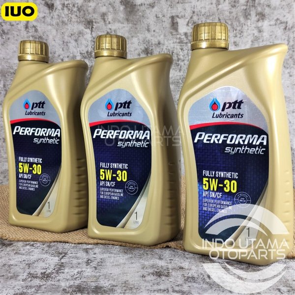 Oli Bensin 5W30 PTT Lubricants Performa Fully Synthetic API SN/CF 1L