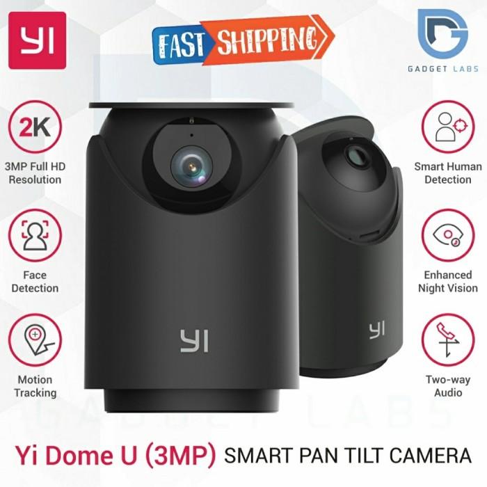 Cam Cctv Yi Dome Camera U Pro 3Mp Wifi Ip Camera With Face Detection