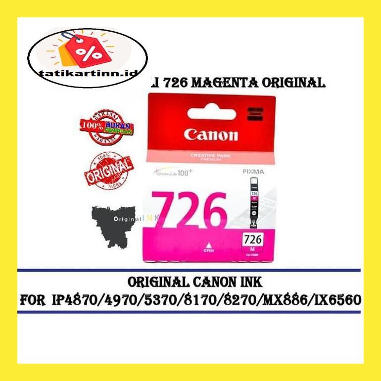 

740Dpppt Tinta Canon Cli 726 Magenta Ink Original 8D6Mpt0P