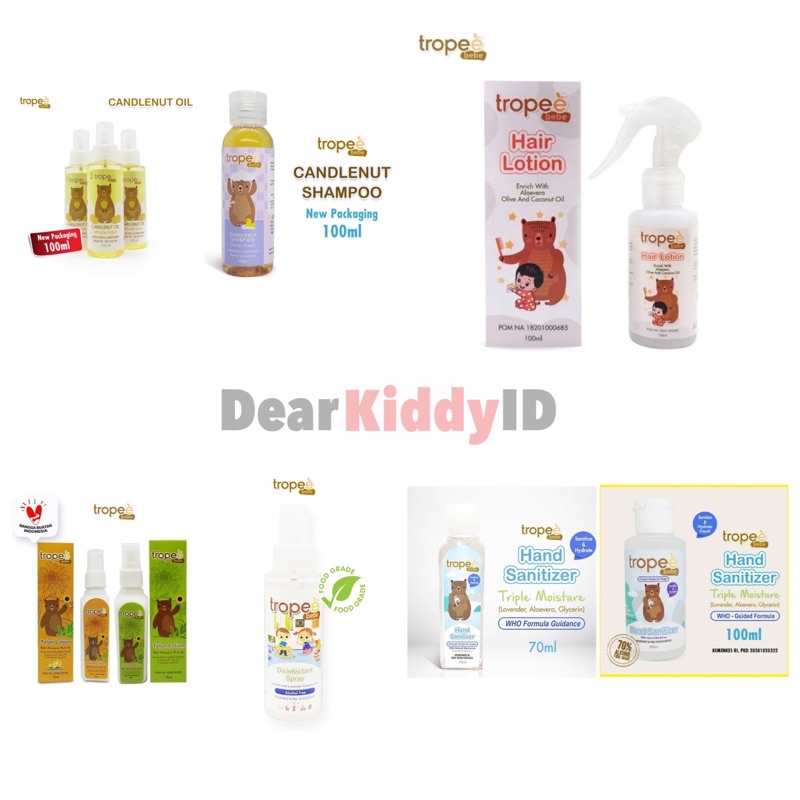 TROPEE Bebe HAIR LOTION 100ml / BODY WASH / SHAMPOO / SHAMPOO &amp; BODY WASH / TELON / CANDLENUT OIL / STATER SET / BYE-BYE BUGS