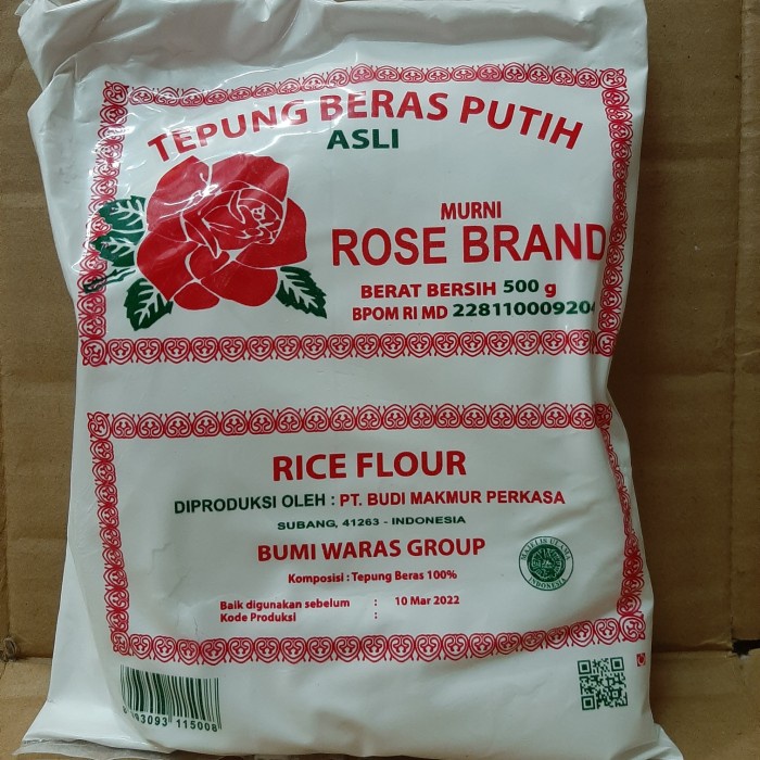 

Ketan-Beras-Tepung- Tepung Beras Rose Brand 500Gr -Tepung-Beras-Ketan.