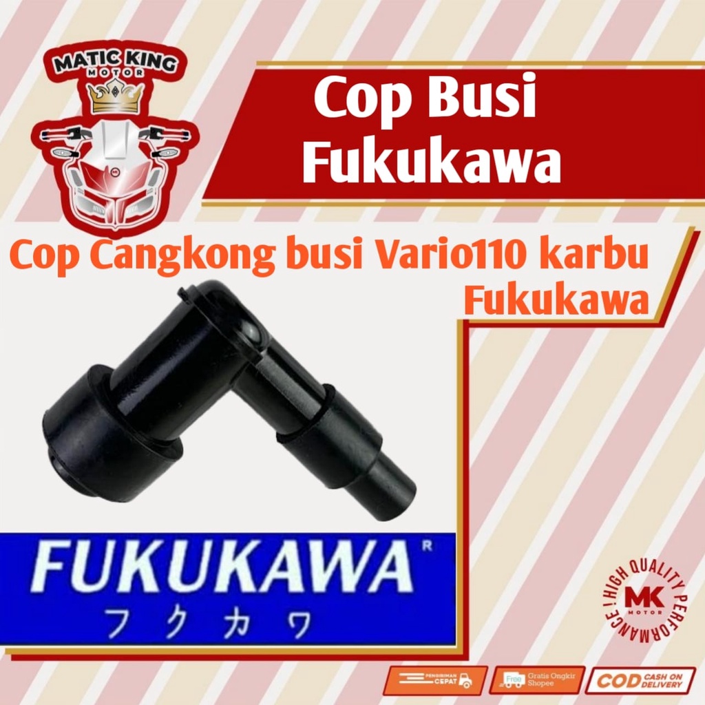 Cop cangklong tutup kop cangkong kepala busi Vario 110 karbu Fukukawa