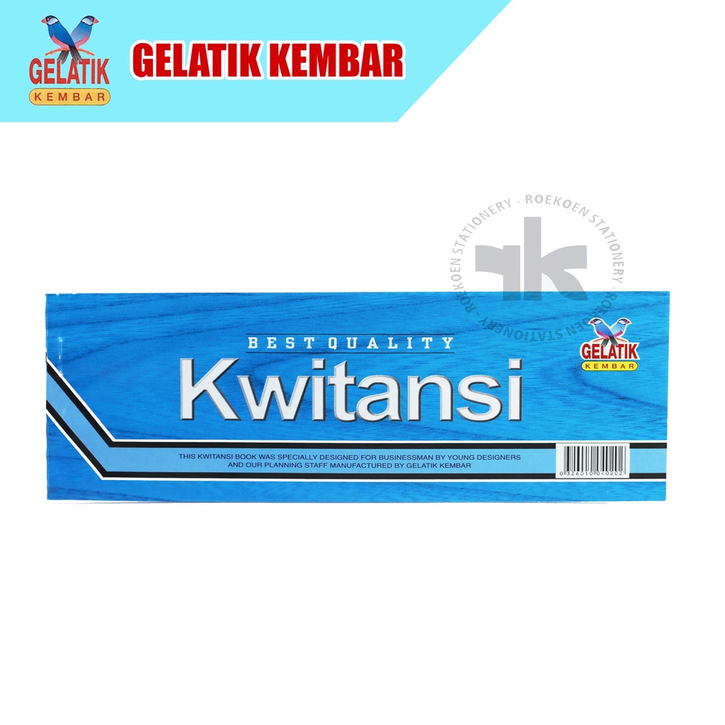 

Gelatik Kembar Kuitansi Kecil 195x78mm Kwitansi (25 lbr)