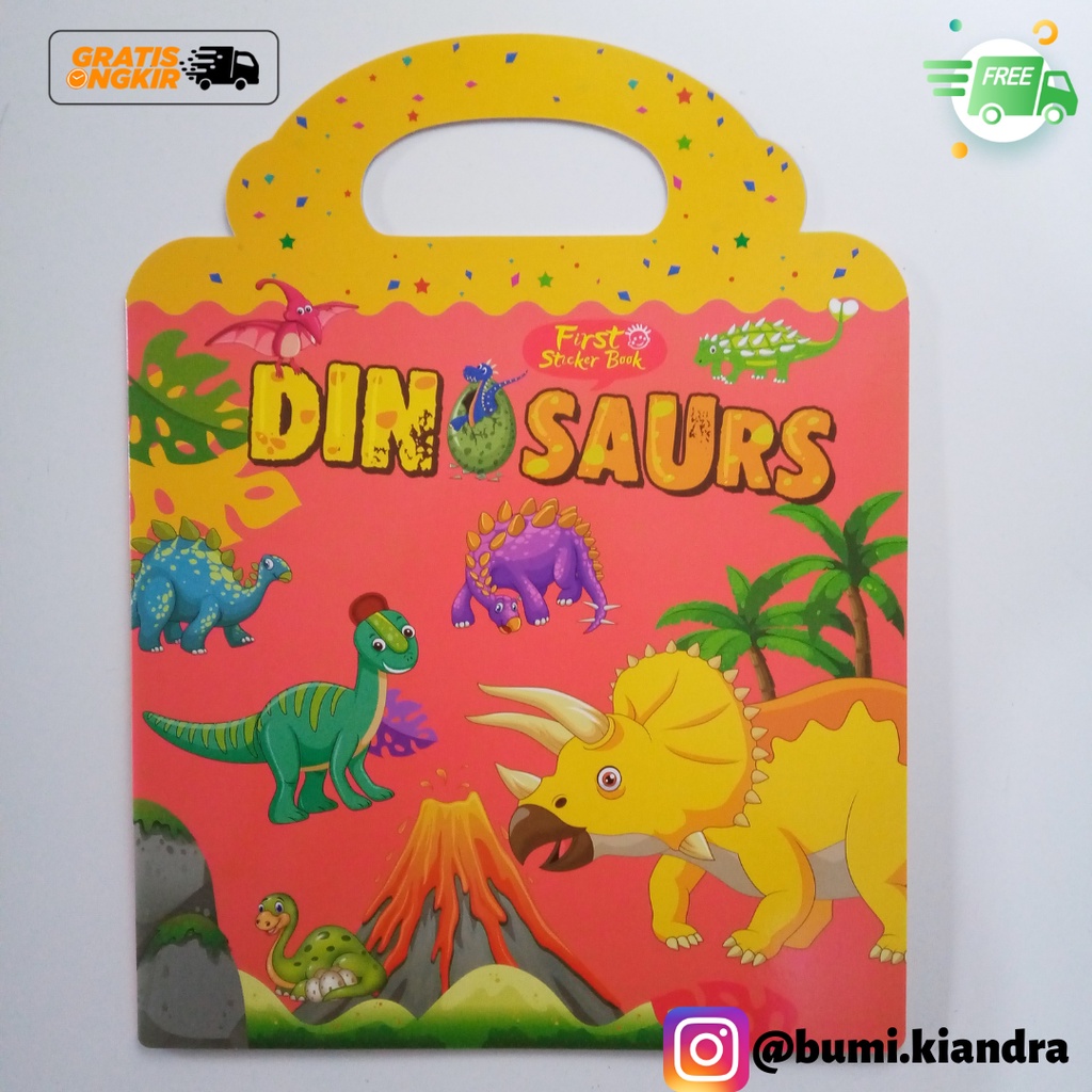 

Sticker Book Reusable Buku Sticker Anak Bisa Tempel Ulang (Dinosaurs)