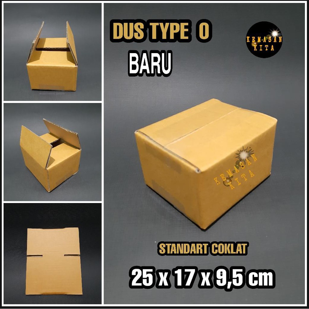 

Kardus Polos standart " BARU" type O 25x17x9,5 CM