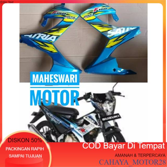 Sayap Dan Striping Suzuki Satria FU Facelift Warna Biru