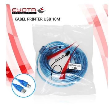 Cable usb-A 2.0 to Usb-B eyota 10 meter data 480Mbps for printer etc - kabel usb2.0 printer 10m