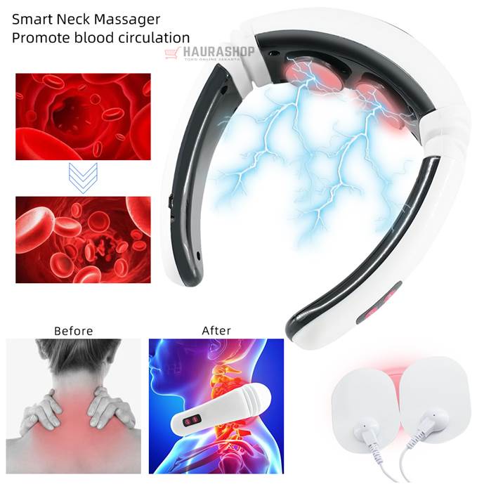 HX-5880 Alat Pijat Terapi Kesehatan Listrik Multifungsi Leher Dan Tubuh Pria Wanita Alat Pijat Elektrik Terapi Pijat Leher HX-5880