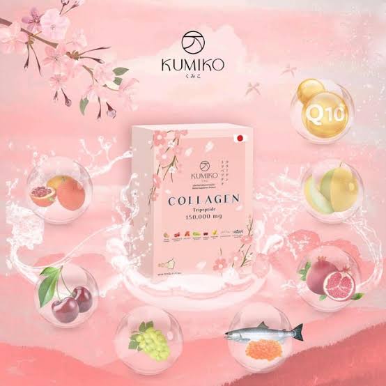 Kumiko Collagen Tripeptide 150.000mg/Minuman collagen/Collagen pemutih kulit/pemutih wajah/pemutih badan/anti jerawat