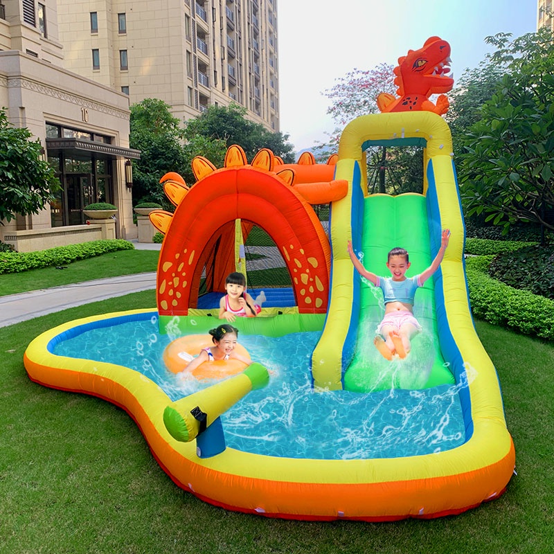 bouncy castle dinosaurus