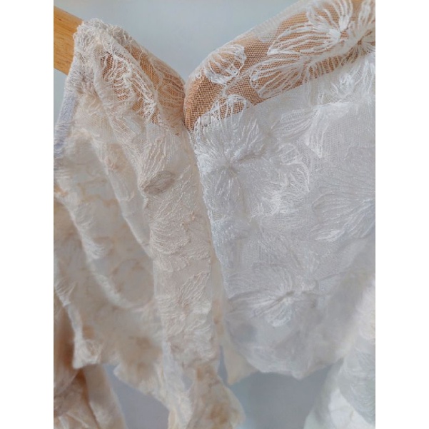 VN SUMMER DRESS / DRESS PANTAI / YULI EMBROIDERY SQUARE NECK BEACHWEAR / BRUKAT DRESS LIBURAN PANTAI HOLIDAY