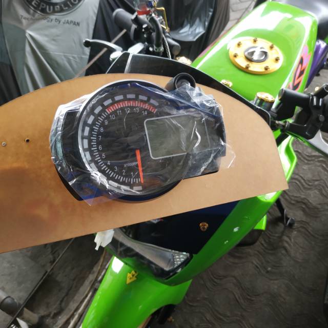 Speedometer replika koso ninja r ssr rr digital plus dudukan