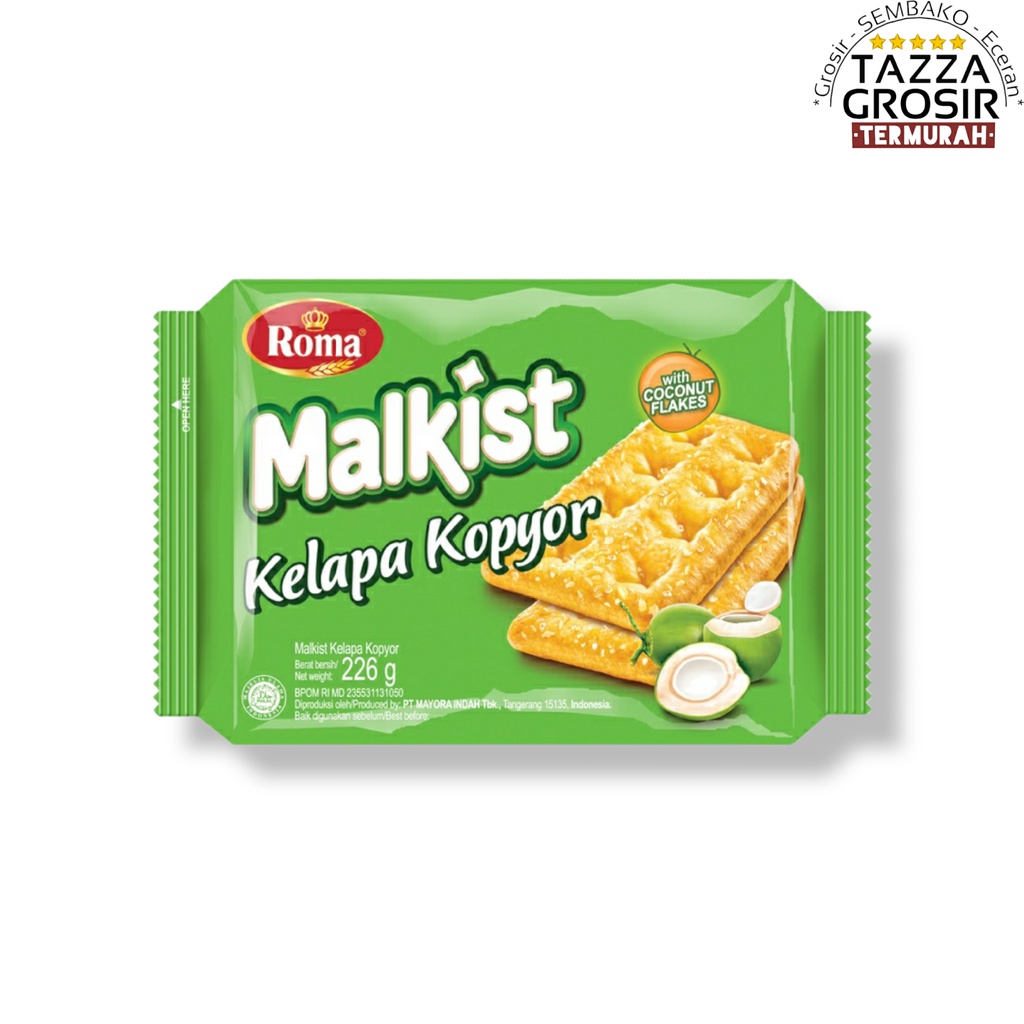 

Roma Malkist Kelapa Kopyor 252Gr