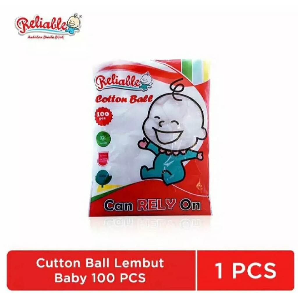 RELIABLE Cotton Ball 100`s/ Kapas Bola Bayi