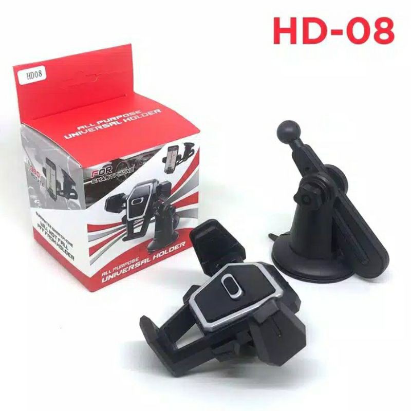 holder hp tempel kaca mobil puter 360° holder mobil robot suction cup