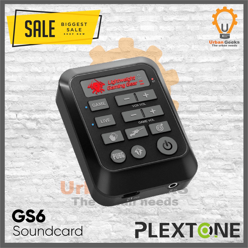 Audio Converter Plextone GS6 Sound Card BGM Effects Game Live