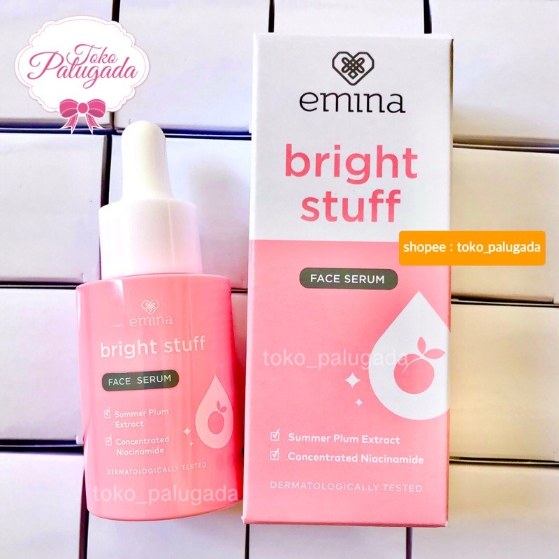 [BISA COD] Emina Bright Stuff Face Serum 7,5ml dan 30ml- Serum Emina - Emina Serum - Bright Stuff Serum