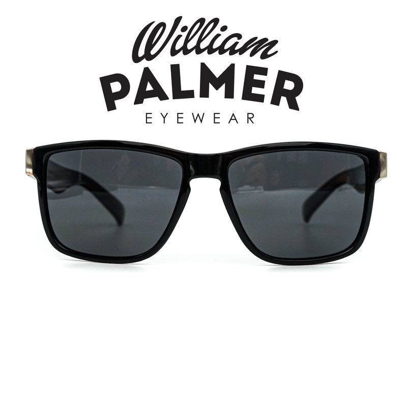 William Palmer Kacamata Pria Wanita Sunglass 3856 C1 Black