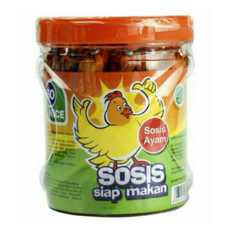 

So nice Sosis Ayam Toples 500g dijual per 1 toples isi 24 pcs