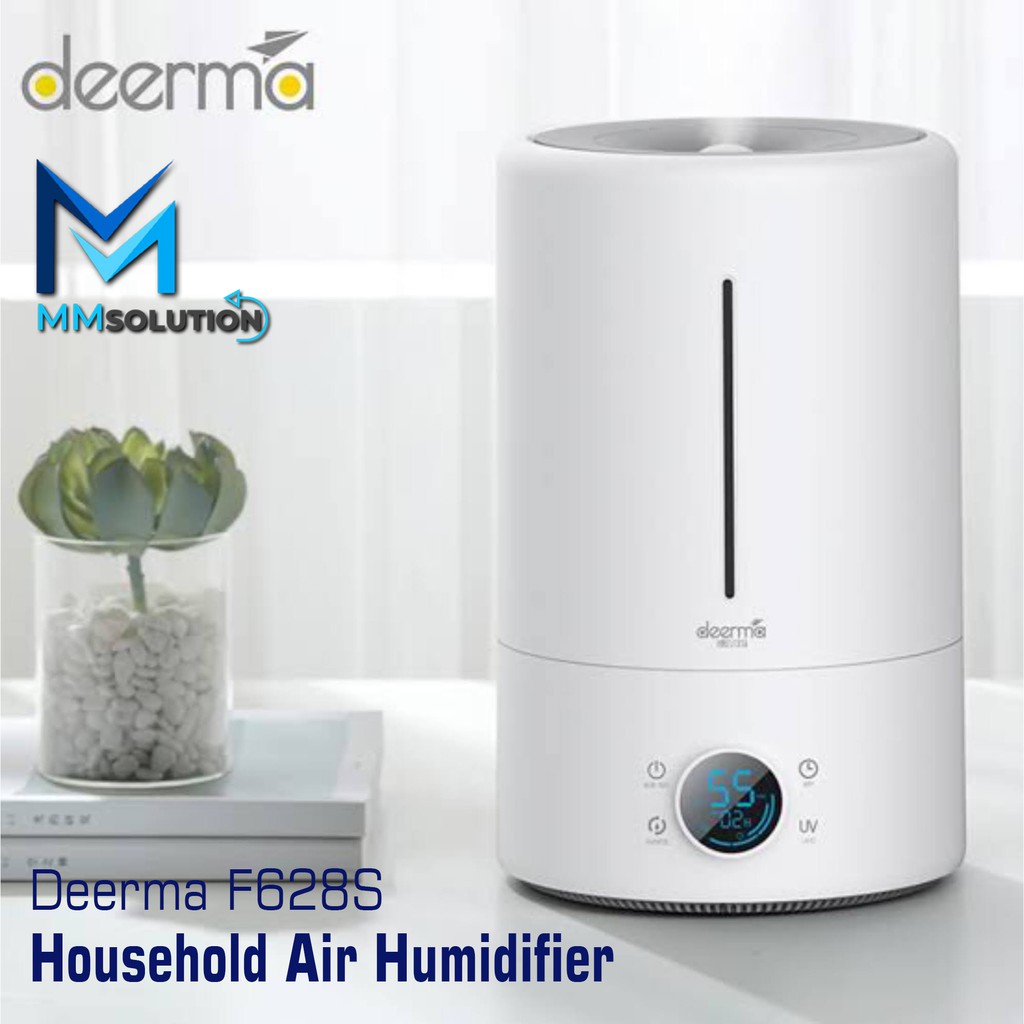 Deerma F628S Air Humidifier Purifier Diffuser UV Sterilizer Large Capacity 5L - Smart Touch Screen