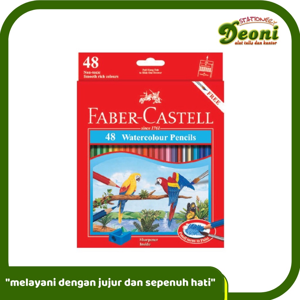 

FABER-CASTELL Watercolour Pencils 48 Pcs Warna