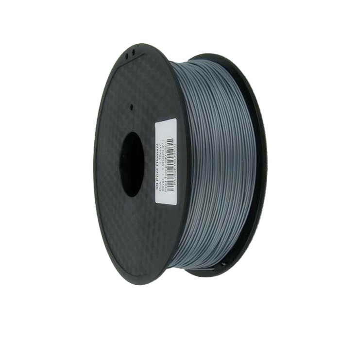 

PLA 3D Printer Filament 1.75mm 1Kg Tinta Roll Print Perak Silver