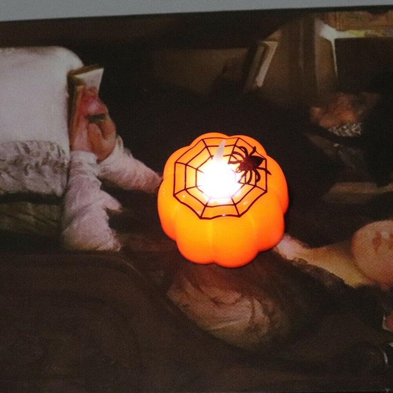 Lampu LED Bentuk Labu Halloween Untuk Dekorasi Pesta