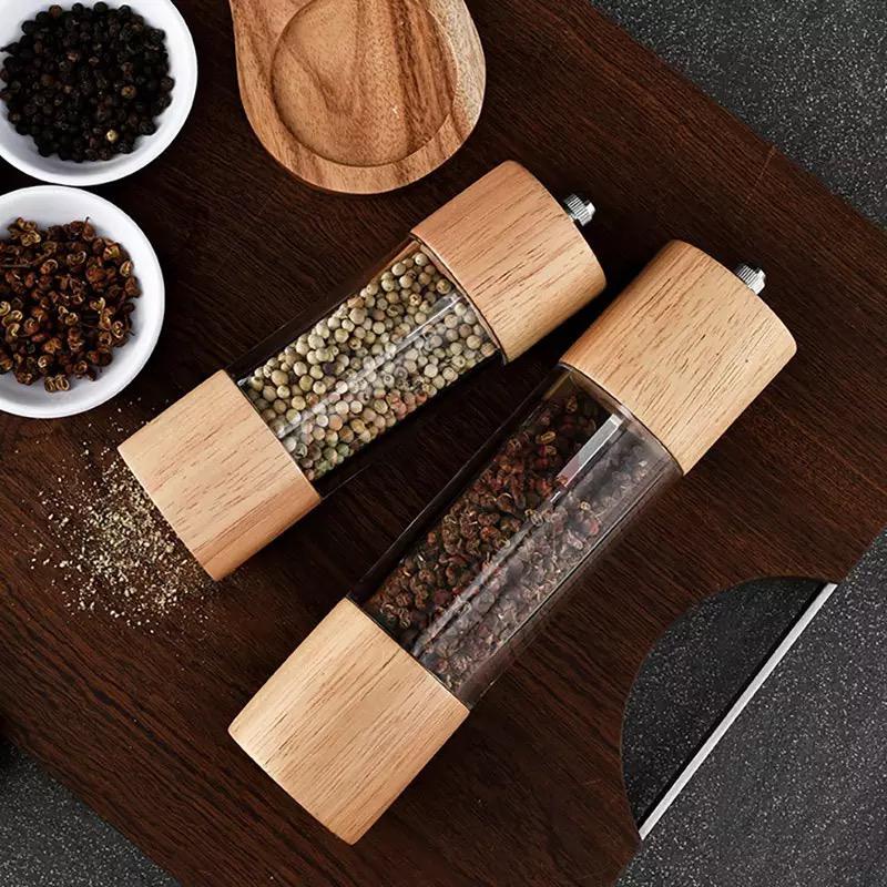 grinder dapur merica lada garam / salt pepper mill wooden grinder / wood grinder kitchen / gilingan bumbu dapur / penggiling merica black peper