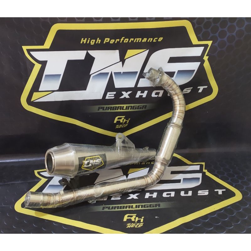 knalpot japstyle tiger gl megapro verza scorpio leher full cacing-fullset cacing